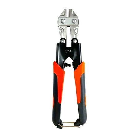 DEXIMRO Mini Bolt Cutter 8-inch, Spring Loaded Small Heavy Duty Wire Cable Cutter, Snips Clippers with Soft Anti-Slip Handle