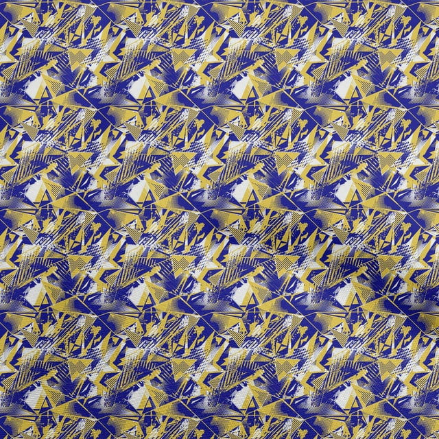 oneOone Rayon Blue Fabric Abstracts Sewing Craft Projects Fabric Prints By Yard 56 Inch Wide