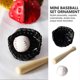 thumbnail image 2 of 1 Set of Miniature Baseball Bats Gloves Ball Kit Decorative Simulation Tiny House Accessories, 2 of 3