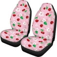 thumbnail image 6 of Pzuqiu Cute Cherry Auto Seat Covers Full Set, Front Seats and Rear Bench Cover Protector for Car Truck SUV, 4 Pack Vehicle Seat Protector Easy to Install, 6 of 7
