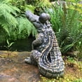 thumbnail image 5 of Homestyles Toad Hollow Standing Gator Home & Garden Alligator Beach Garden Statue, 5 of 6