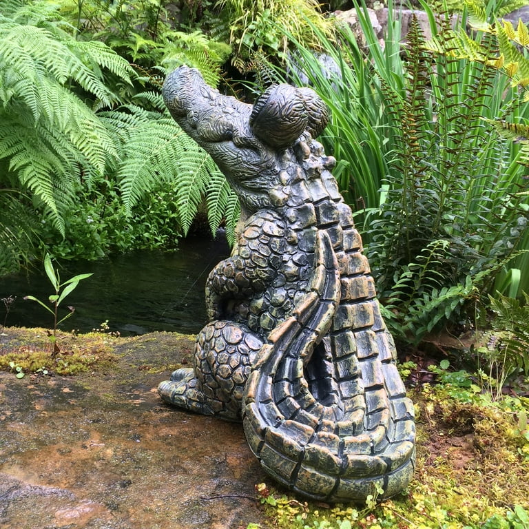 Homestyles Toad Hollow Standing Gator Home Garden Alligator