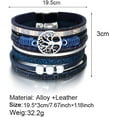 thumbnail image 3 of Tree of Life Leather Bracelets for Women.Colorful Multi-Layer Wrapped Wristband Bracelets for Women,Birthday Easter Basket Stuffers Jewelry Gifts for Teens Girls (Blue), 3 of 5