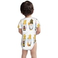 thumbnail image 3 of Yiaed Gnomes Honey Bee Print Infant Climbing Short Sleeve Onesie One-Piece Baby Bodysuit Clothes 0-12 Months -2 Years, 3 of 6