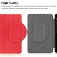 thumbnail image 6 of Case for Samsung Galaxy Tab S10 Ultra 14.6" 2024, Folio Tri-fold Stand Smart PU Leather / Hard Back Cover with Auto Wake/Sleep Magnetic Ligthweight Slim Fit Drop Protective for Tab S10 Ultra, Red, 6 of 11