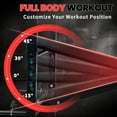 thumbnail image 5 of Standard Weight Bench Set with Rack, Adjustable Bench Press Set with Squat Rack, Flat Incline Decline Workout Bench for Home Gym Full Body(US Stock), 5 of 7