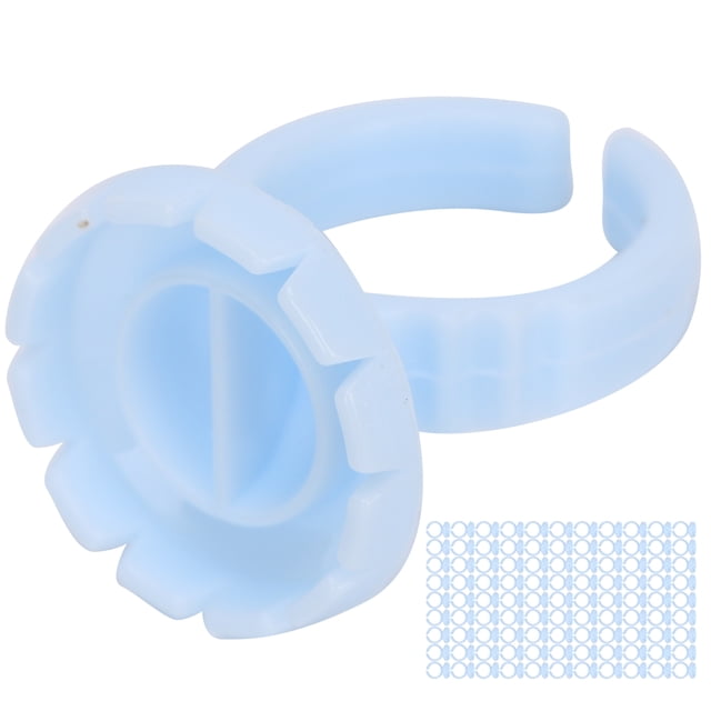 Cils Rallonge Bague de Colle Tasse, 100pcs Jetables Cils Colle Cils Colle Tasse Jetables Cils Colle Bague Qualité de Tasse, Vous Pouvez Faire Confiance