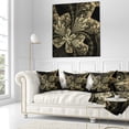 thumbnail image 3 of Designart Symmetrical Large Brown Fractal Flower - Floral Throw Pillow - 16x16, 3 of 5