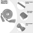 thumbnail image 3 of Uxcell 67" Graduation Honor Cord with Tassel Braided Graduation Ropes, Gray, 3 of 6