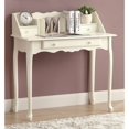 thumbnail image 3 of Kingfisher Lane Traditional Secretary Desk in Antique White, 3 of 3