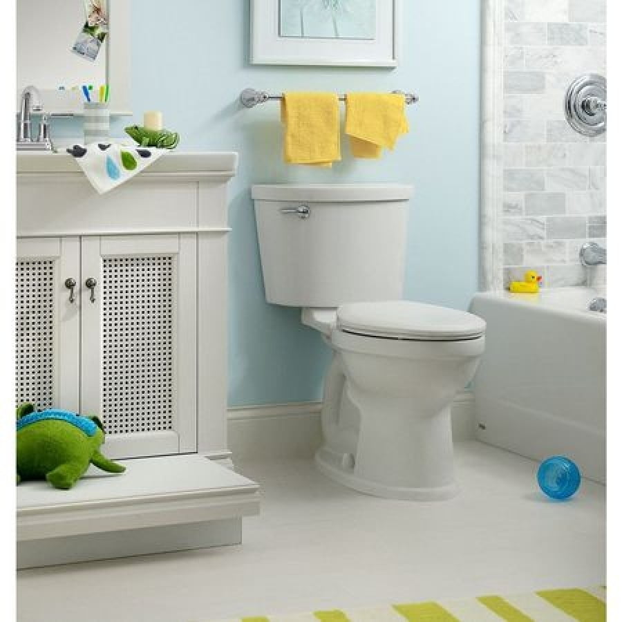 American Standard 211AA.105.020 Champion PRO Right Height Elongated Toilet Combination with Right-Hand Trip Lever Less Seat White 
