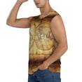 thumbnail image 3 of Disketp Vintage Map Of The World Sleeveless Tshirts For Men, Muscle Shirts For Men Dry Fit Tank Top-3x-Large, 3 of 8