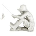 thumbnail image 5 of Design Toscano Gone Fishing Fisherman Boy Garden Statue, 17 Inch, Polyresin, Two Tone Stone, 5 of 5