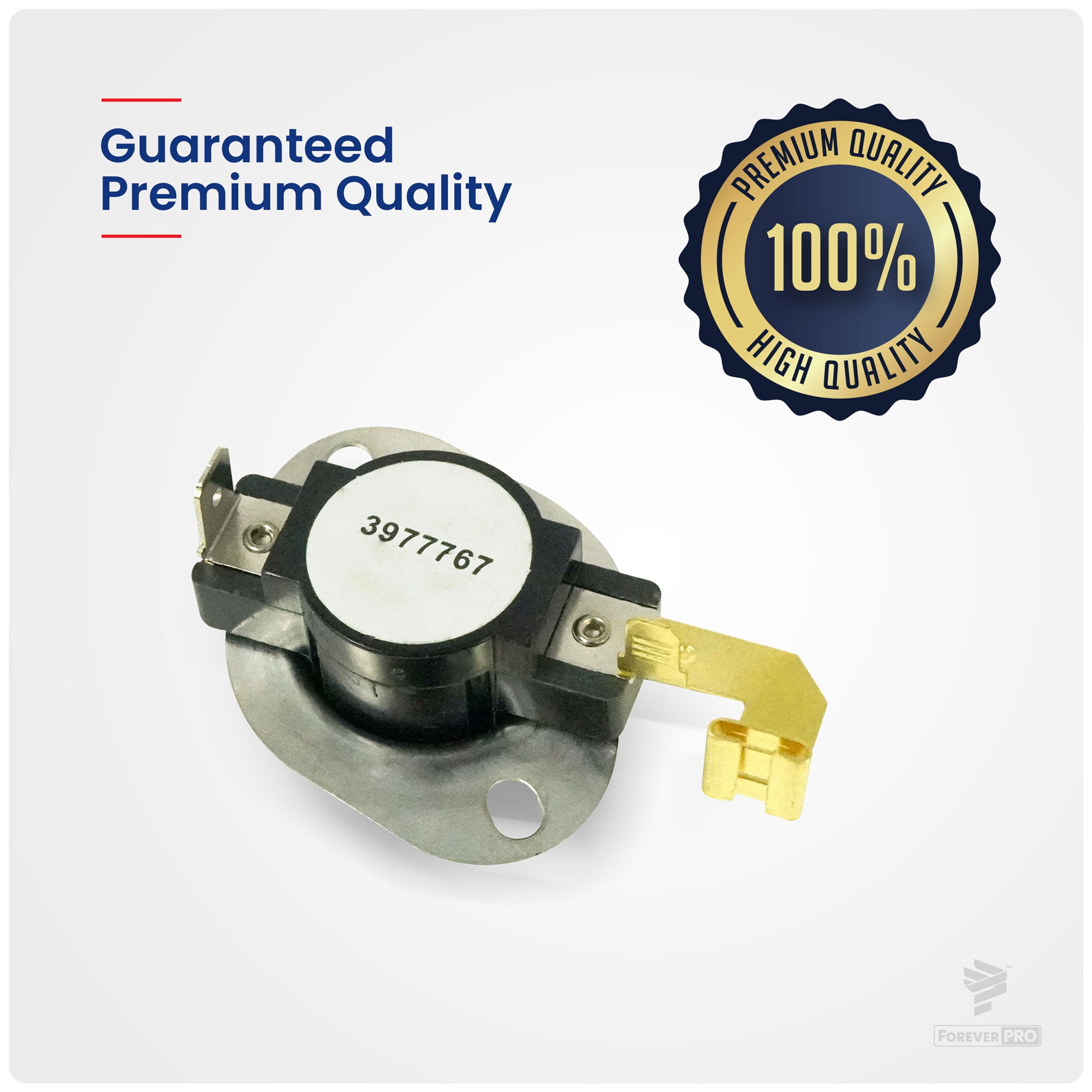 ForeverPRO WP3977767 Hi Limit Thermostat for Whirlpool Dryer 3977767 3399693 898078