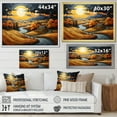 thumbnail image 4 of Designart "Countryside Moody Skies Collage II" Landscapes Floater Framed Canvas Art Print, 4 of 7