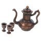 thumbnail image 2 of KAKOWELY 1 juego de juego de té para casa de muñecas, tetera y taza de té en miniatura, tetera y taza de hierro vintage., 2 of 5