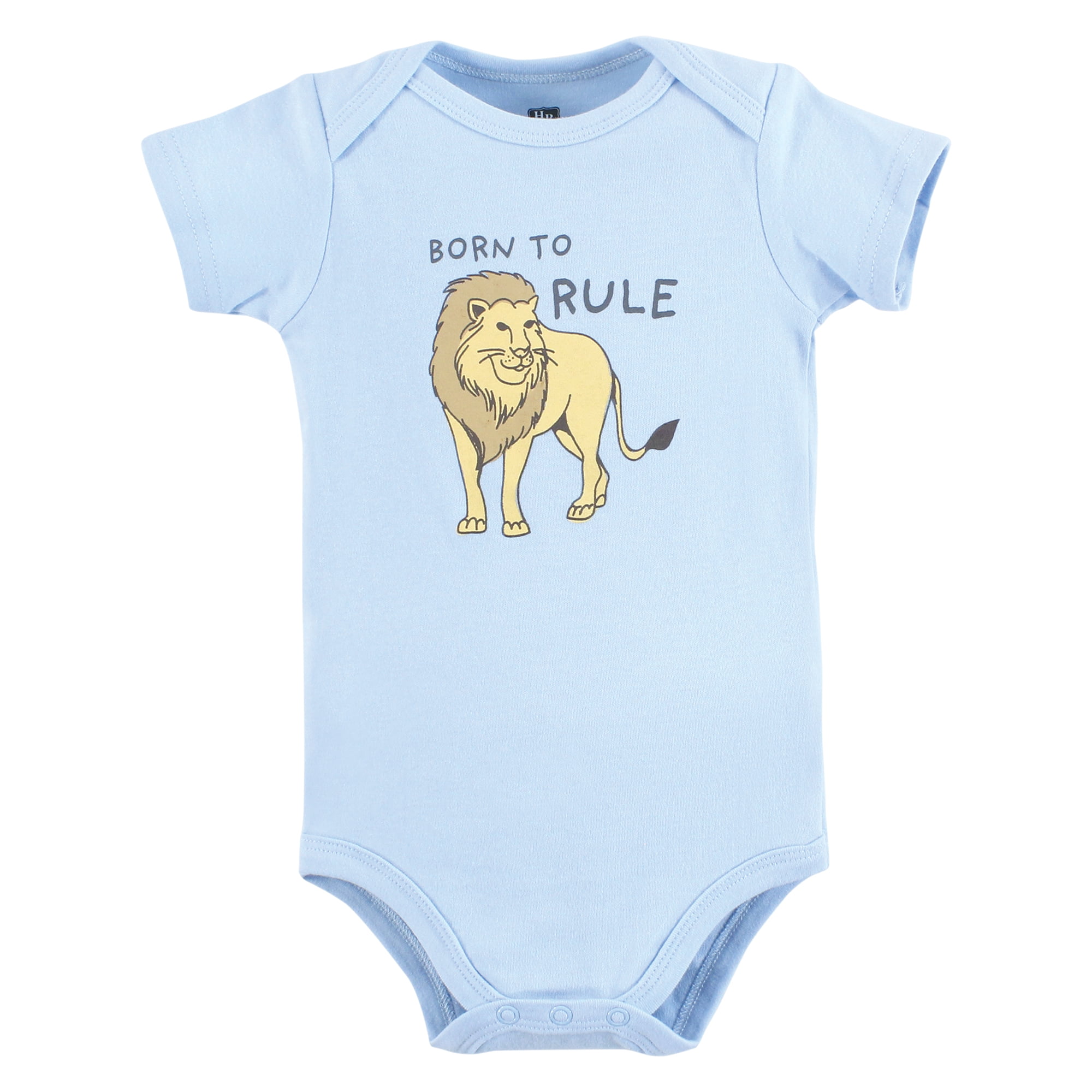 Hudson Baby Infant Boy Cotton Bodysuits, Boy Safari World, 12-18 Months