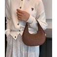 thumbnail image 2 of LHSHID Women’s Small Shoulder Bag Felt Soft Top Handle Y2k Underarm Bag Medium Tote Cute Dumpling Bag, 2 of 7