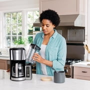 Ninja Coffee Maker, 12-Cup Coffee Brewer with Permanent Filter, 2 Brew Styles Classic & Rich, Adjustable Warming Plate, CE251 Black/Stainless Steel