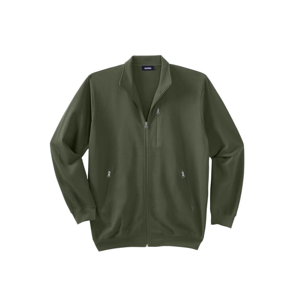 KingSize Men's Big & Tall Full-Zip Fleece Jacket