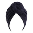 thumbnail image 1 of Guardurnaity Turbante Hijab musulmán con nudo de 2 capas, gorro elegante con cubierta en espiral, gorro de cabeza ancha, gorros de moda, accesorios Sombreros Negro, 1 of 6