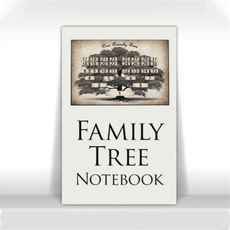 Family Tree Notebook, for Baby, Men, Women, Grandparents, In-Laws
