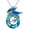 Blue-B, variant on Dragon Necklace Sterling Silver Wyvern Necklace with Crystal Jewelry Gift for Women