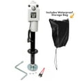 thumbnail image 1 of Biltek 3500lbs Electric Power Trailer Tongue Jack + Waterproof Storage Cover for RVs, Trailers, Campers, Utility or Boat Trailers - White, 1 of 7