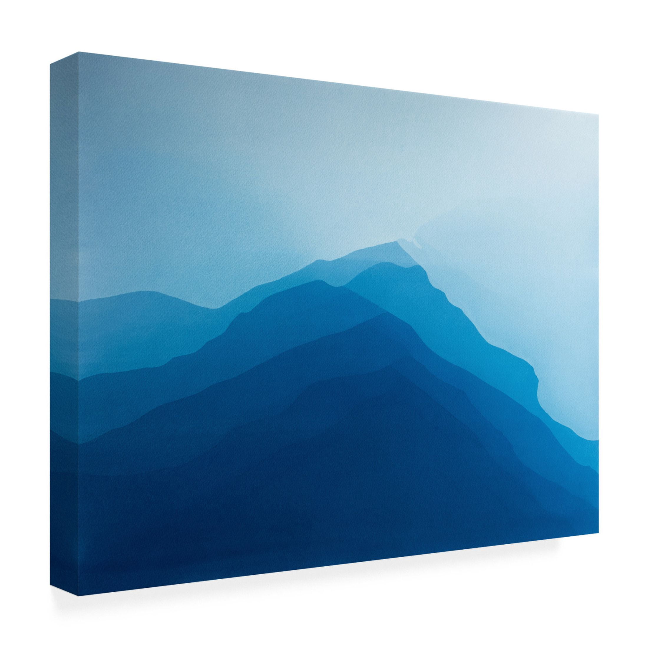 Canvas Wall Art - Christine So 'Faraway Hills 23' Wall Art for Living Room, Bedroom, or Office Décor by Trademark Fine Art - 32 x 24 Inches