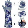 thumbnail image 4 of Long Gardening Gloves for Women Thorn Proof Leather Garden Gloves Breathable Working Gloves for Women Yard Outdoor, 4 of 14