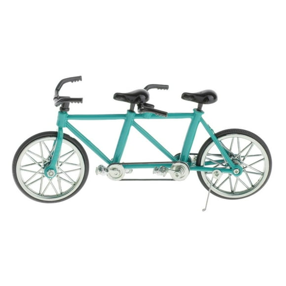 Juguete modelo tándem a escala 1:16, decoración, manualidades para regalo de cumpleaños Azul