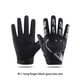 thumbnail image 2 of Qarigey 1 par de guantes de ciclismo de tela para hombre, guantes portátiles de moda transpirables ajustables de repuesto para motociclismo, guantes y mitones Gris oscuro, 2 of 6