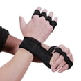 thumbnail image 2 of Lifting Gloves Workout Gloves with Integrated Wrist Wraps -slip Hand Protector for Weight Lifting Powerlifting Pull Ups, 2 of 7