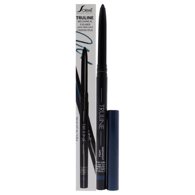 Lápiz de ojos mecánico Truline - MP04 Midnight de Sorme Cosmetics para mujeres - Lápiz de ojos de 0,01 oz Sorme Cosmetics Delineador 0.01 oz