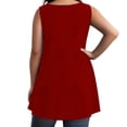 thumbnail image 3 of StSilkitty Plus Size Tank Tops for Womens Solid Color V Neck Sleeveless Tunic Blouses Lightweight Soft Trendy Shirts, 3 of 6