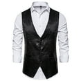 thumbnail image 4 of Vest for Men Formal Sleeveless Jacket Sequins Suit Vests Blazer Clearance Men's Autumn And Winter Fashion Personality Sequins Casual Vest Jacket, 4 of 4