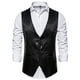 thumbnail image 4 of Chaqueta de chaleco informal con lentejuelas y personalidad a la moda de otoño e invierno para hombre Pompotops  oipoqjl14231, 4 of 4