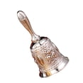 thumbnail image 5 of Almencla Hand Bell Call Bell Versatile Hand Held Service Bell Dinner Bell Classroom Bell for Ringing,Jingles Hotel,Office Reception , Silver Rose Bell, 5 of 8