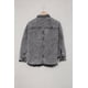 thumbnail image 2 of ABPHQTO Chaqueta vaquera gris con lavado blanqueado de mujer, 2 of 5