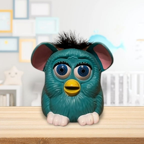 Cute Furby 3” CAKE TOPPER Figure Figurine rare collectible VTG Gift