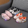thumbnail image 5 of XIMIN Girls and Boys Spring Summer and Autumn Children's Mesh Breathable Small and Medium Children's Toddler Shoes Flashing Light Casual Sports Shoes, 5 of 5