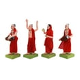 thumbnail image 3 of Simonart and Printing 8-Inch Multicolor Clay Figurine & Knick-Knack Set of 4, 3 of 4