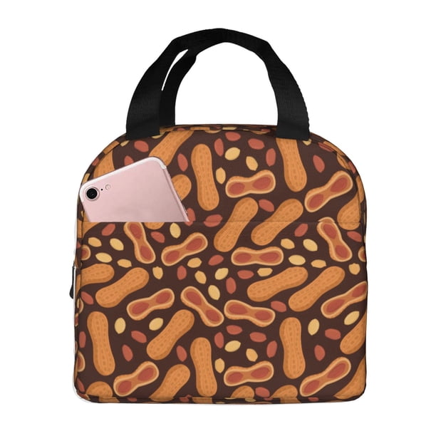 Balery Peanuts2 Bolsa de Almuerzo Aislada – Caja de Almuerzo con Papel de Aluminio Grueso, Mantiene la Comida Fresca por 4 Horas
