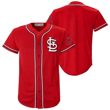 MLB St. Louis Cardinals Youth Primary Color Synthetic Jersey