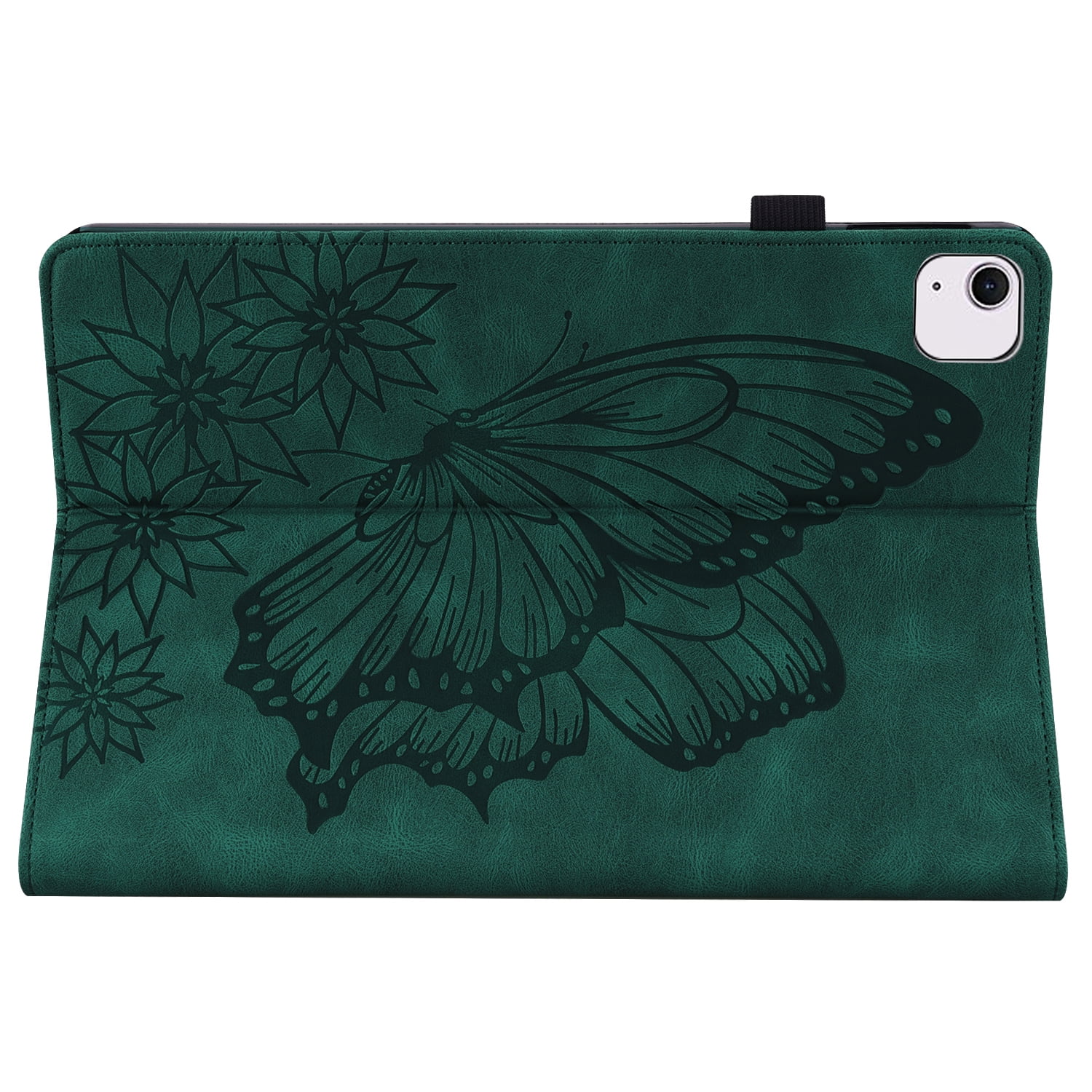 Dteck Butterfly Pattern Case for iPad Air 13 inch 2025/2024,Magnetic PU Leather Smart Auto Wake/Sleep Folio Stand Case Card Slot Pencil Holder Cover for iPad Air 13-in. M3/M2,Green