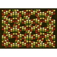 thumbnail image 1 of Ahgly Company Indoor Rectangle Patterned Blood Night Red Area Rugs, 8' x 10', 1 of 6