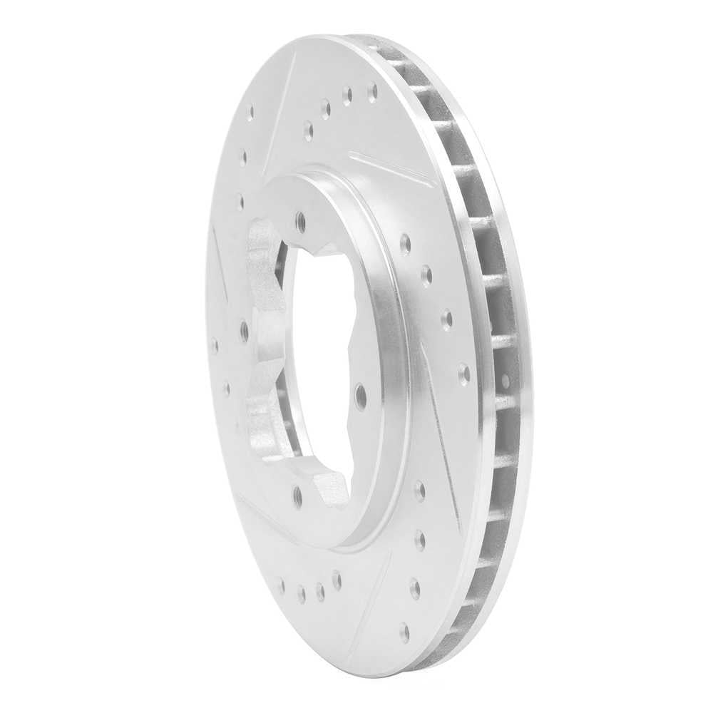 Dynamic Friction Company 631-59017L DFC Brake Rotor - Drilled And Slotted - Silver