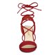 thumbnail image 2 of Sandalias de Tacón Alto Allegra K con cordones Talón Abierto para Mujeres Rojo 40, 2 of 7