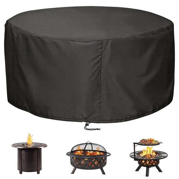 KIMERSE 48 in Fire Pit Cover Waterproof Windproof Universal for Outdoor