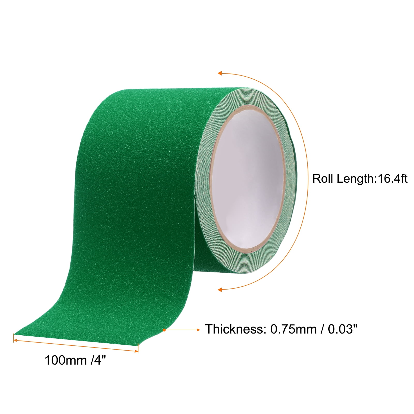 Uxcell Anti Slip Traction Tape 4" x 16.4ft Waterproof Non-Slip Grip Tape Non Skid Stair Treads Tape for Indoor Outdoor Stair Steps, Green